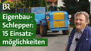 Bastler Traum der Traktor kann sogar Löcher bohren DDR Oldtimer Marke Eigenbau  Unser Land  BR [upl. by Sinnod446]