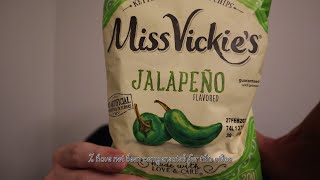 Just A Guy Review Miss Vickies Jalapeno Kettle Cooked Potato Chips [upl. by Noguchi]