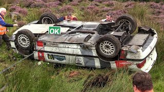 Davagh Stages Rally 2023 Crash Sideways amp Action [upl. by Ahseia]