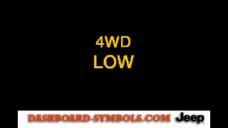 Jeep 4WD Low Indicator Light  Jeep  Yellow Warning Lights  Dashboard Symbols  Meaning [upl. by Jeni]