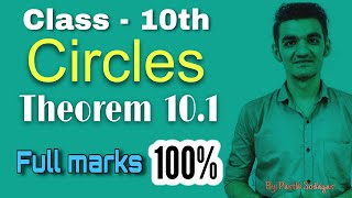 Class 10th  Theorem 101  Circles class 10 theorems  MIMP Theorem  Parth Sodagar [upl. by Sieber]