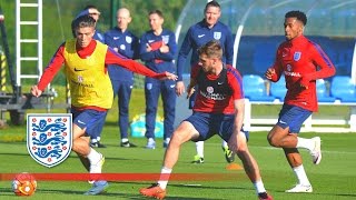 England U21 in Training for 2016 Toulon Tournament  Inside Training [upl. by Resor]