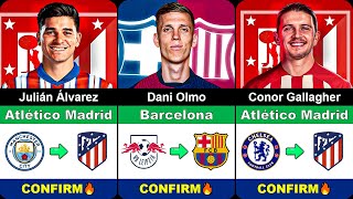 100 CONFIRMED Summer Transfers 2024 ✅ FT Dani Olmo Álvarez Gallagher [upl. by Otsirave]