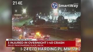 3 hurt in crash on I24 [upl. by Call]