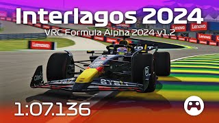 F1 2024 Interlagos  107136  VRC Formula Alpha 2024 CSP v12  Assetto Corsa  Hotlap  Setup [upl. by Riem531]