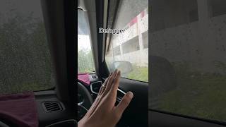 How to defog car glass  कार विंडशील्ड से धुंध कैसे साफ करें rain defogger fog [upl. by Atinas]