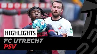 Highlights FC Utrecht  PSV [upl. by Kinzer]