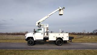 40 2005 GMC C4500 Kodiak Topkick 4x4 Altec AT235 Bucket Truck Boom Operation 34209 [upl. by Primo]