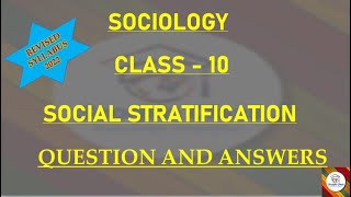 KSEEB I Sociology I class 10 Social Stratification notes I revised notes social science I [upl. by Koch700]