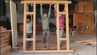 How to Make a Strong Wooden Door Frame from Scratch  How to Make Wooden Door Frame  WeCanFix [upl. by Ecirtemed]