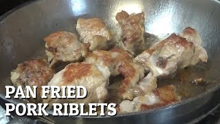 How To Cook Pan Fried Pork Riblets  Easy Stir Fried Pork Riblets Recipe  ThomasKitchen [upl. by Anelys]