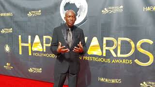 David Olawale Ayinde Red Carpet Host 2024 Hapawards [upl. by Bald749]