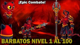 Monster Legends  Barbatos Nivel 1 al 100  Combate [upl. by Rutherford]