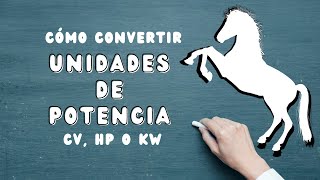 COMO CONVERTIR CV HP o KW [upl. by Zenia582]