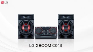 Minicomponente LG XBOOM CK43  Disfruta de un sonido potente [upl. by Katlin]