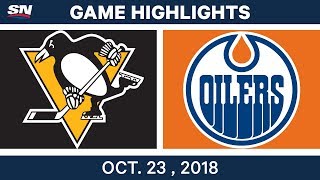 NHL Highlights  Penguins vs Oilers  Oct 23 2018 [upl. by Anayi952]