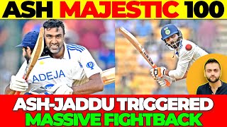 Majestic Ashwin 102 amp Jadeja 86 triggered massive fightback  India vs Bangladesh 1st Test [upl. by Amisoc]