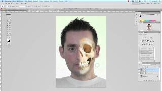Adobe Photoshop  Schädelknochen einfügen [upl. by Siesser]