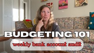 Weekly Bank Account Audit 95000 in DEBT [upl. by Ecallaw]