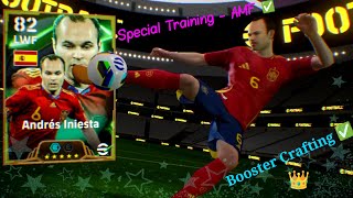 Free Andres Iniesta 🎁 Player Signing  Special Training AMF  Booster Crafting 🔥 Epic A Iniesta 😍 [upl. by Dlarrej362]