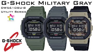 DUAL BEZEL Military Gray Utility Series Casio G Shock DW 5610SU 8 Review and Unboxing [upl. by Warga]