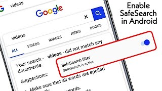 How to Enable SafeSearch Filter In Google [upl. by Enivid]