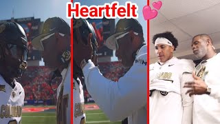 Deion Sanders Emotional Message To His Son Shilo Sanders After Win 💕 amp Celebrates With His Players🔥 [upl. by Kippar]