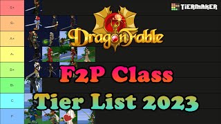 DragonFable F2P Class Tier List 2023 [upl. by Laveen]