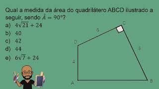 ÁREA DE UM QUADRILÁTERO QUALQUER [upl. by Inalem]