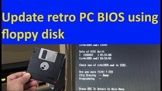 Old trick  Update BIOS using floppy disk [upl. by Annoif322]