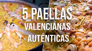 ¡¡5 PAELLAS VALENCIANAS AUTÉNTICAS [upl. by Atterg156]