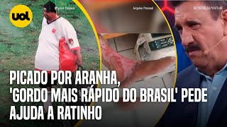 GORDO MAIS RÁPIDO DO BRASIL APELA A RATINHO APÓS PICADA DE ARANHA E 140 KG A MENOS [upl. by Alpert]