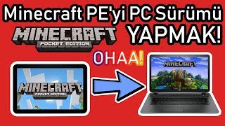 Minecraft PE PC Görünümü Yapmak  Bilgisayar Görünümlü Minecraft PE [upl. by Cesaria380]