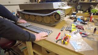 16 Scale Armortek Tiger 1 Tank Build  Video 10Track Assembly amp Installation [upl. by Harman589]