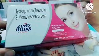 Zeromaks Cream Hydroquinone Tretinoin amp Mometasone Cream [upl. by Nnagem408]