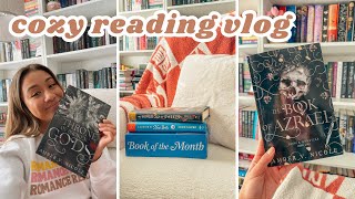 cozy reading vlog 📖  5 star fantasy romance reads book mail amp book of the month [upl. by Neirrad593]