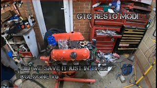 GTC RESTO MOD PART 6  Stripping the cologne V6 [upl. by Ginsberg497]