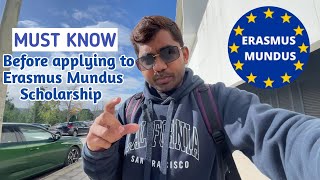 Things you must know before applying to Erasmus Mundus Scholarship  Scholarships Pakistani students [upl. by Merdith]