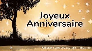 Joyeux Anniversaire  jolie carte pour une personne géniale [upl. by Hbaruas]