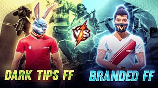 Dark tips ff 😈 Vs Branded ff 👿  1 Vs 1 Friendly Fight Between Two ONETAP Creatures 🎯 [upl. by Meli]