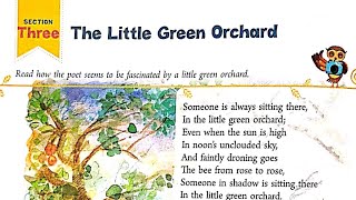 the little green orchard poem in hindi by Walter de la mare class 7 English reader ratna sagar mcb [upl. by Ekyt]