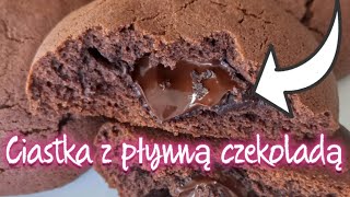 HIT ciastka z płynną czekoladąrewelacyjny prosty przepis mało składników 🍪 [upl. by Mitchell]