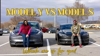 Tesla Model Y VS Model S [upl. by Yelena747]