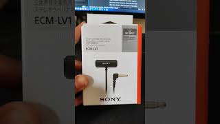 MELHOR MICROFONE LAPELA SONY ECMLV1 shorts [upl. by Ayekal]