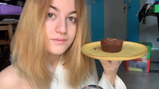 EATING CUPCAKE  ricetta 🧁🍫 asmr ita  Luvilè ASMR [upl. by Hammer983]