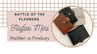 Battle of the Planners  Filofax Mini Finsbury amp Mini Malden [upl. by Alleciram]