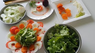 salade 🥗 tomate concombre laitue haitianfood widou [upl. by Nariko948]