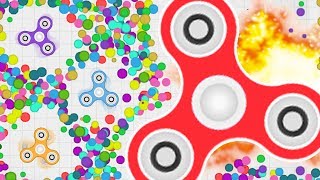 BIGGEST FIDGET SPINNER  WORLD RECORD EPIC  Slitherio  Agario  Spinzio HDD [upl. by Wehner349]