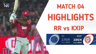 IPL 2019  4th Match  RR vs KXIP Full Match Highlights  IPL 2019 Rajasthan Royals vs Punjab HIGHLI [upl. by Aihsenek]