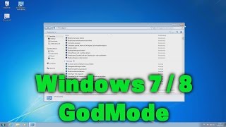 Windows 7  8  81 GodMode  die Funktionssammlung [upl. by Oniluap]